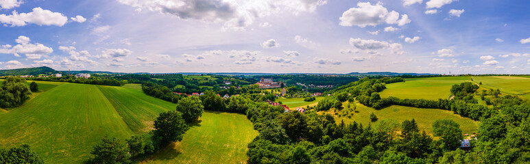 Fototapeta premium Kloster Comburg im Kochertal bei Schwäbisch Hall