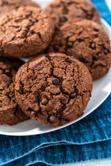 Double chocolate chip cookies