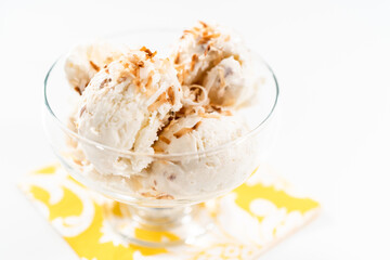 Coconut ice cream