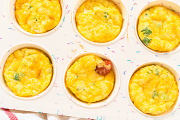 Bacon and cheese egg muffin