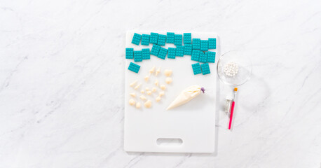 Mini mermaid chocolate bars