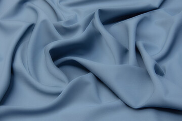 Naklejka na ściany i meble Fabric viscose (rayon). Color is light blue. Texture, background, pattern