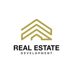 Real Estate Development logo design,  Luxury and Elegant House Home Building Architecture logo design 