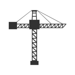 crane vector for construction and building logo