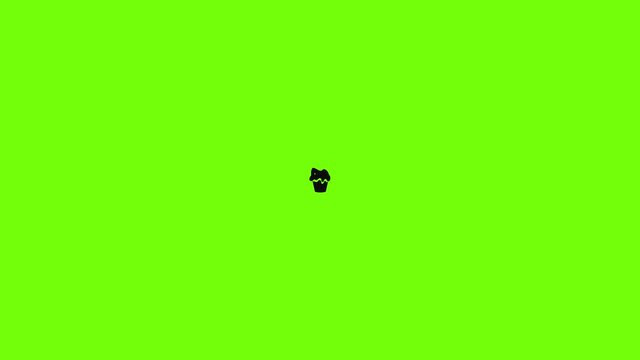 Halloween cake icon animation