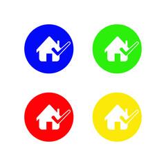 Icon vector graphic of APPROVE HOME 