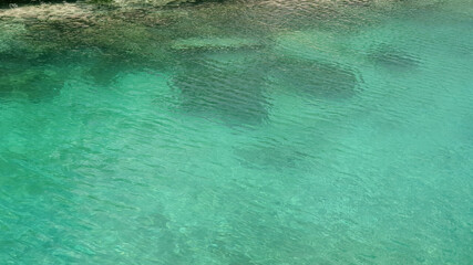 Relaxing turquoise water surface