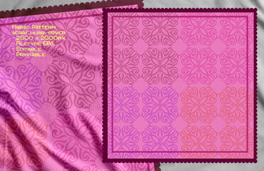 Obraz premium vectore template scraf pink color