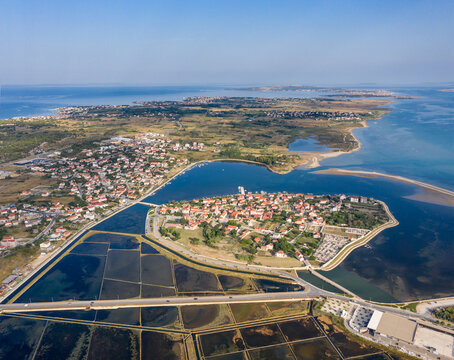 Aerial view of nin island
