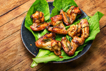 Grilled chicken wings