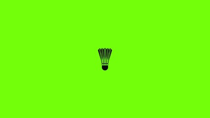 Badminton shuttlecock icon animation - Powered by Adobe