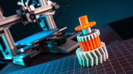 3D printer. 3d printing In workshop