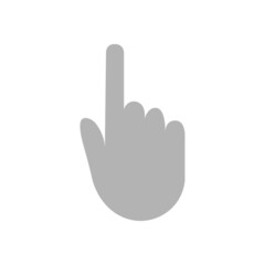 Obraz premium hand icon, click on a white background, vector illustration