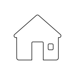 house icon on a white background, vector illustration