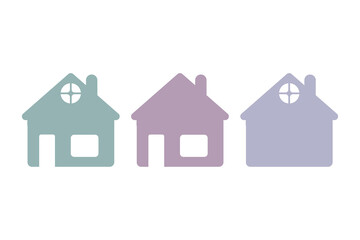 house icon on a white background, vector illustration