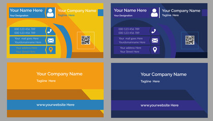 New Business Card Template Design - Modern Business Card Template Design