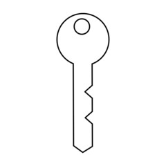 key icon on a white background, vector illustration