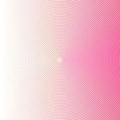 Pink and white halftone background. Abstract background. Gradient line pattern design. Vector background. Line circles background.