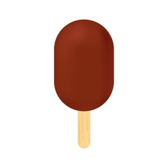 Chocolate Ice Cream Bar icon. Ice Cream icon. Vector illustration.