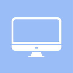 computer icon on a white background, vector illustration