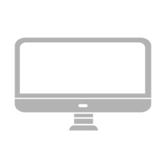 computer icon on a white background, vector illustration