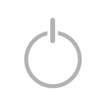 power button icon on white background, vector illustration