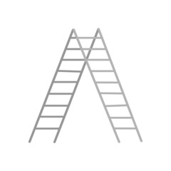 ladder icon on a white background, vector illustration