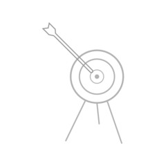 target icon on a white background, vector illustration