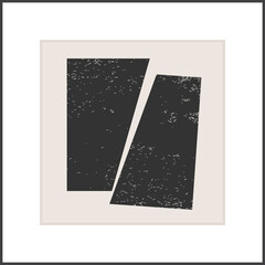 Trendy abstract creative minimalist poster artistic composition