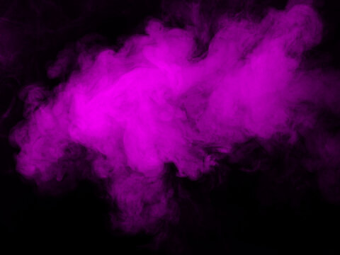 Magenta (fuchsia) Smoke On A Black Background