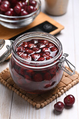 Tasty and aromatic seedless cherry jam for the winter can be prepared and canned at home, getting, when opening such a jar in winter, a delicacy that goes well with croutons, toasts, pancakes.