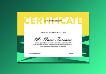 elegant certificate design for achievement and appreciation