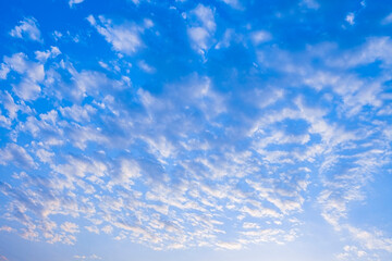 Naklejka na ściany i meble Nature background. Blue sky with cloud