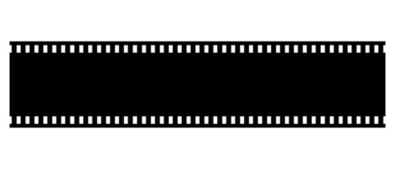 Black film strip vector cartoon