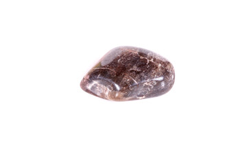 Macro mineral stone jasper on a white background