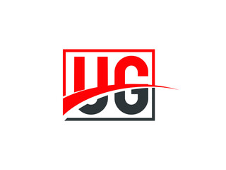 U G, UG Letter Logo Design	