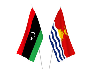 Libya and Republic of Kiribati flags