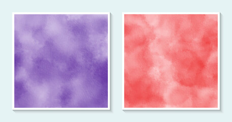Watercolor abstract backgrounds wet square vector textures isolated backdrop design.
