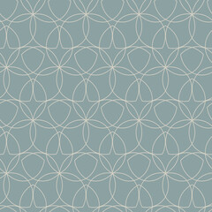 Modern vector seamless illustration. Floral pattern on a gray background. Ornamental pattern for flyers, typography, wallpapers, backgrounds