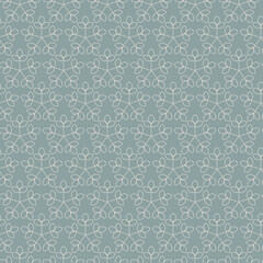 Modern vector seamless illustration. Floral pattern on a gray background. Ornamental pattern for flyers, typography, wallpapers, backgrounds
