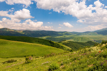 Fototapeta na wymiar Beautiful landscape in Jermuk, Vayots Dzor region, Armenia.