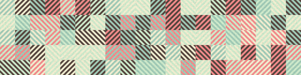Fototapeta premium Abstract Geometric Pattern generative computational art illustration
