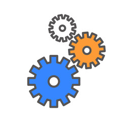 gear icon vector illustration concept