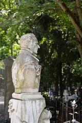 The grave of People's Artist Sergei Yakovlev at the Vagankovsky Cemetery in Moscow