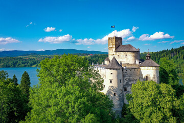 Zamek Dunajec w Niedzicy, Pieniny, Jezioro Czorsztyńskie, Czorsztyn
