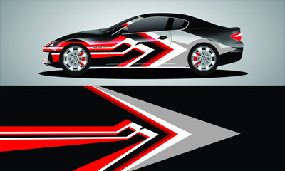 Car sticker or car wrap with natural natural concept with abstract line concept and initial B, can be installed on all