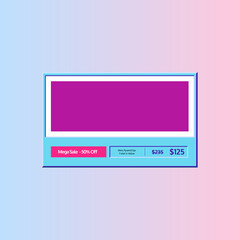 Old computer window. System message alert, neon window with icon and button in classic style. UI elements for computer screen, retro system mockup. Vector illustration vintage tab 90s software UI.