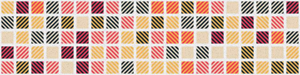 Fototapeta premium Abstract Geometric Pattern generative computational art illustration