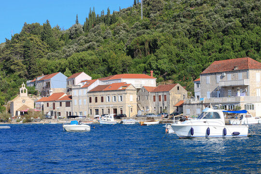 Racisce village in Korcula island, Dalmatia, Croatia
