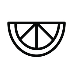 a black and white icon in the form of an orange. healthy food. ordinary fruits and tropical icons are suitable for the design of websites, presentations and stories